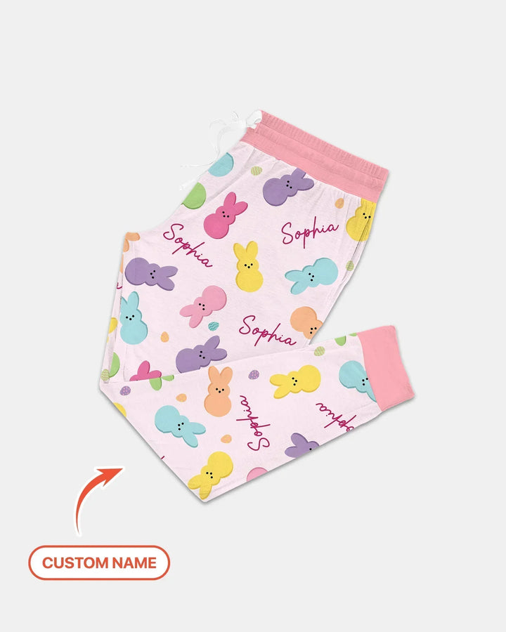 Personalized Easter Bunnies Family Matching Women Pajama Set