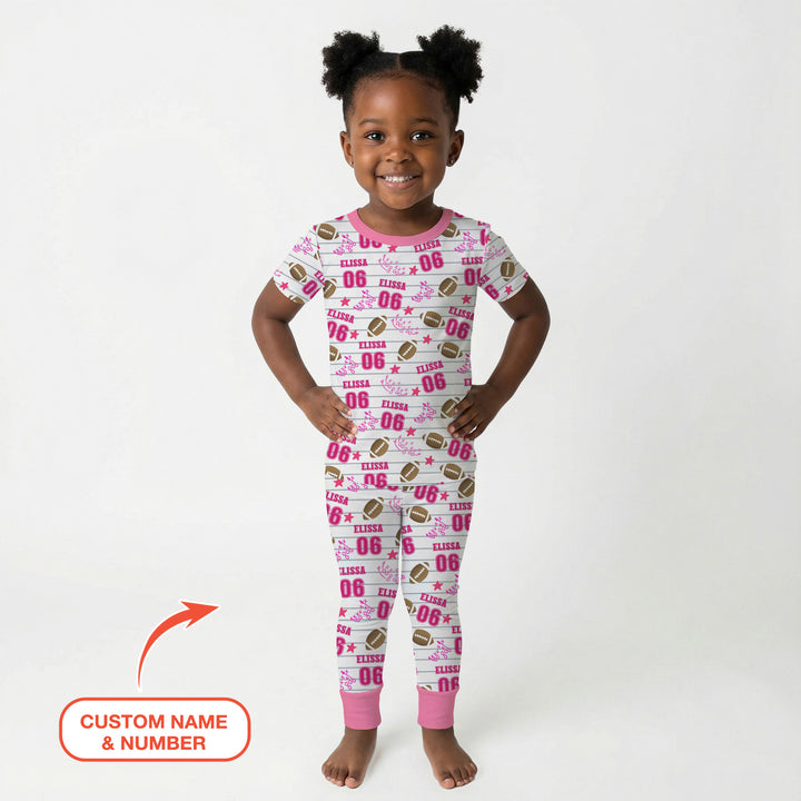 Zweiteiliges, kurzärmliges Pyjama-Set mit Marienkäfern