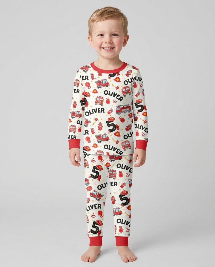 Conjunto de pijama de dos piezas de bambú con mangas largas, plantilla PERSONALIZADA