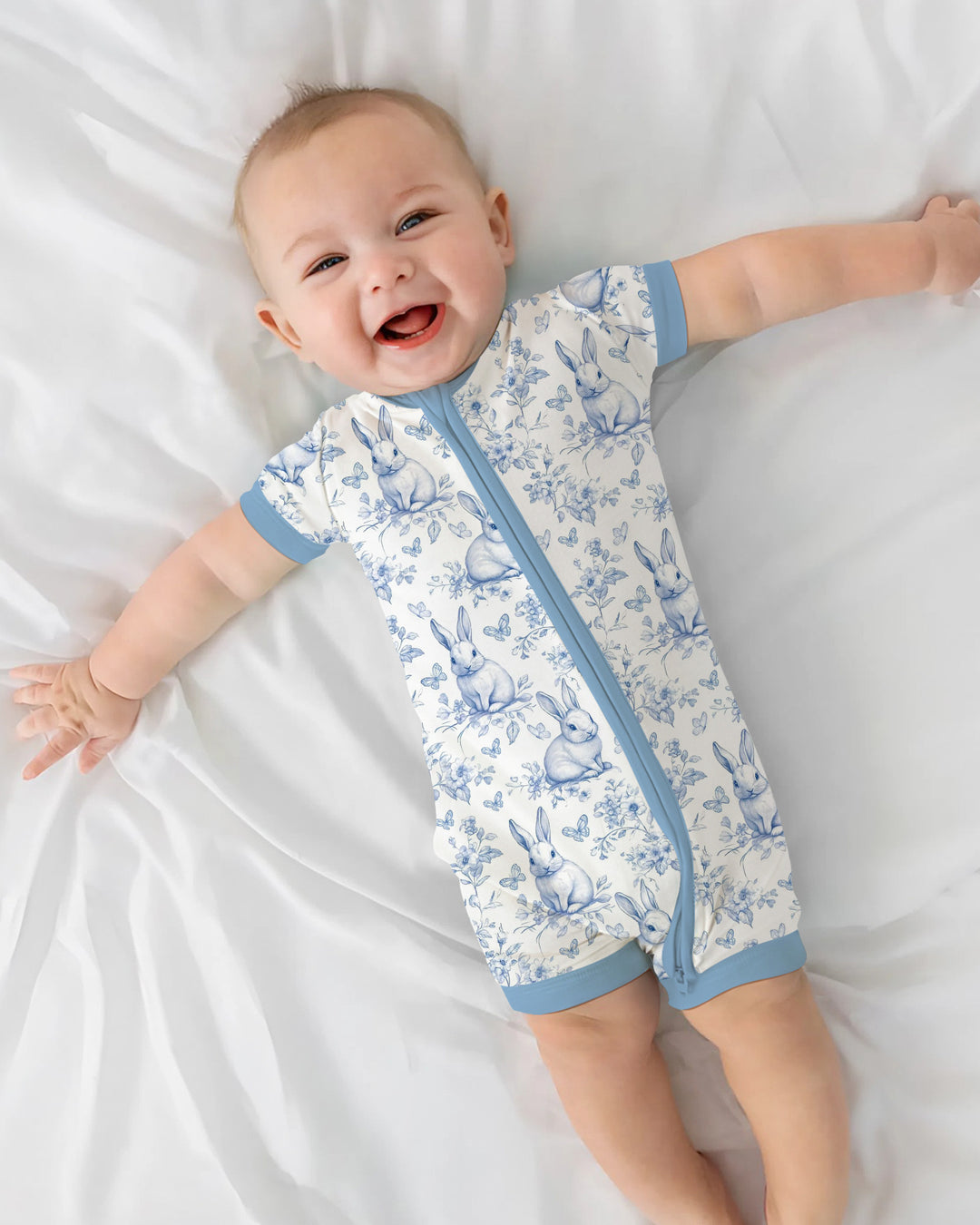 Easter Chinoiserie Toile de Jouy Shorty Zippy