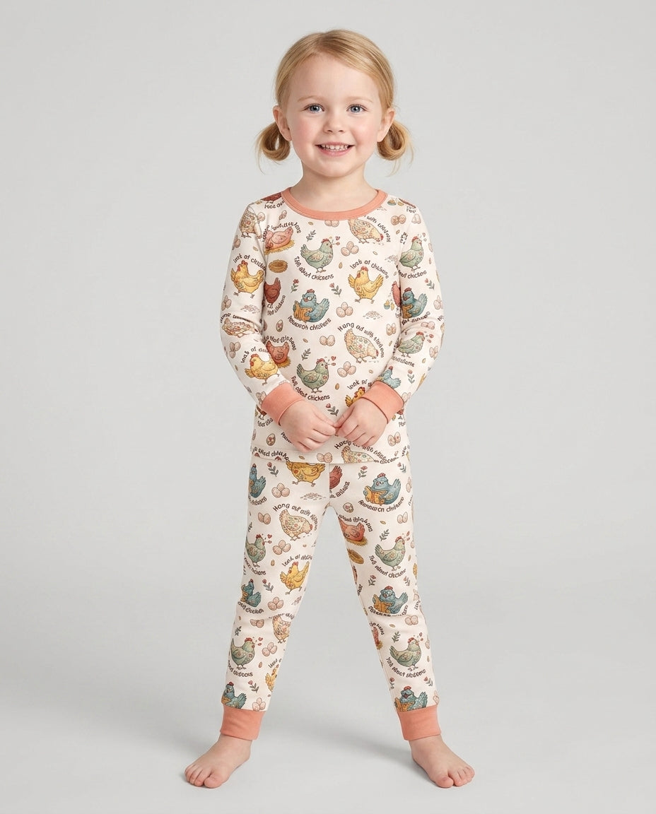 Conjunto de pijama de dos piezas de bambú con mangas largas, plantilla PERSONALIZADA