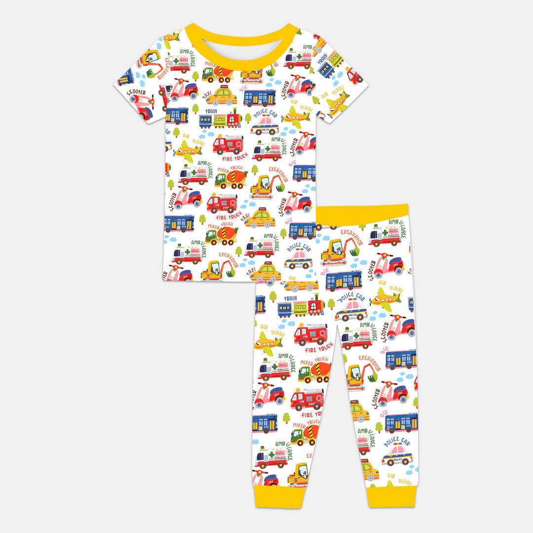 Beep Beep Adventure Two Piece Short Sleeve Pajama Set