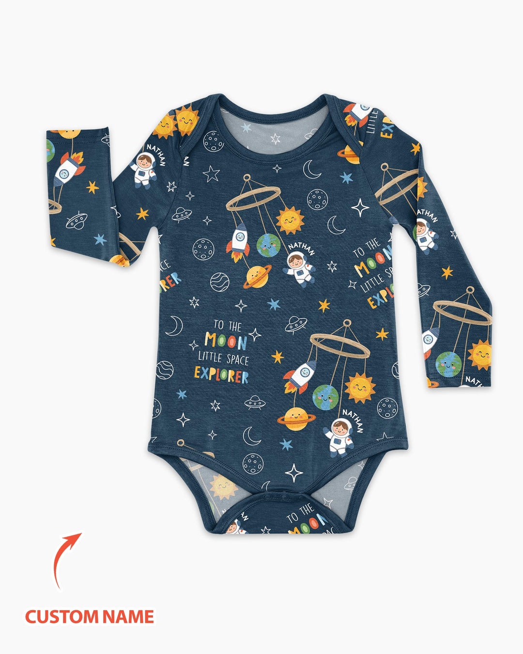 Gerippte Babykleidung mit individuellem Foto - Weich &amp; Skizzenhaft