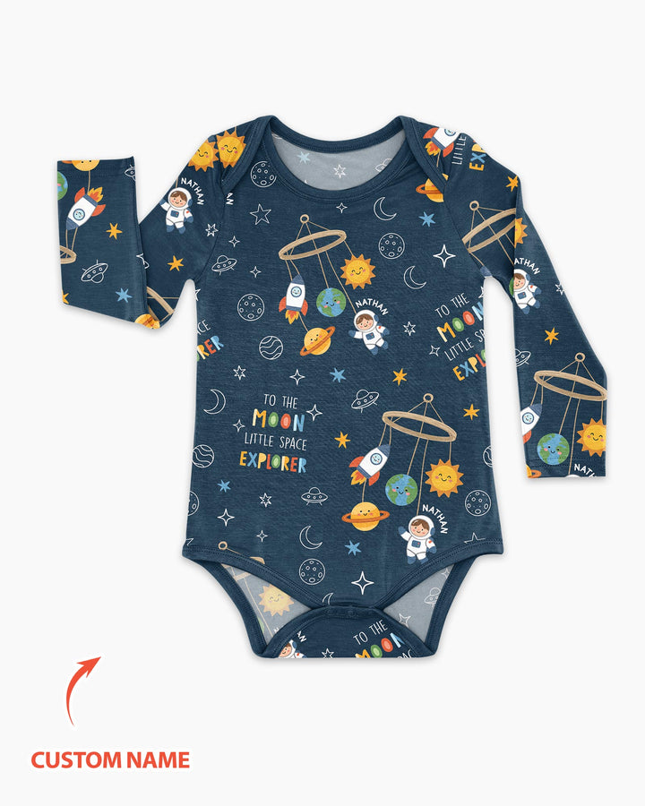 Gerippte Babykleidung mit individuellem Foto - Weich &amp; Skizzenhaft