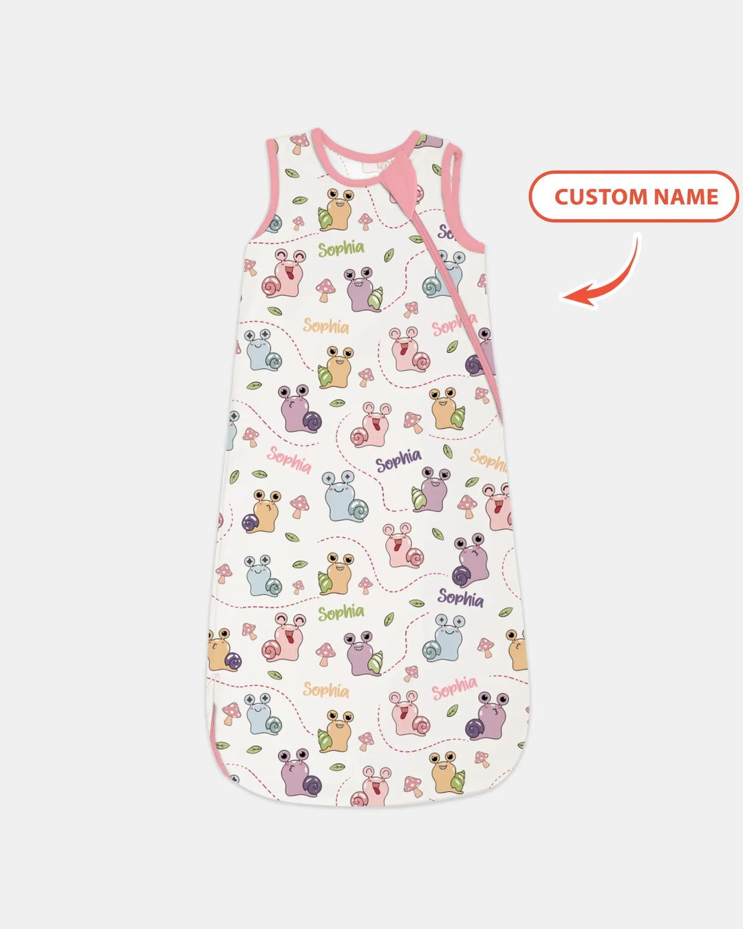 Custom Name Snailed it! Bamboo Sleep Bag