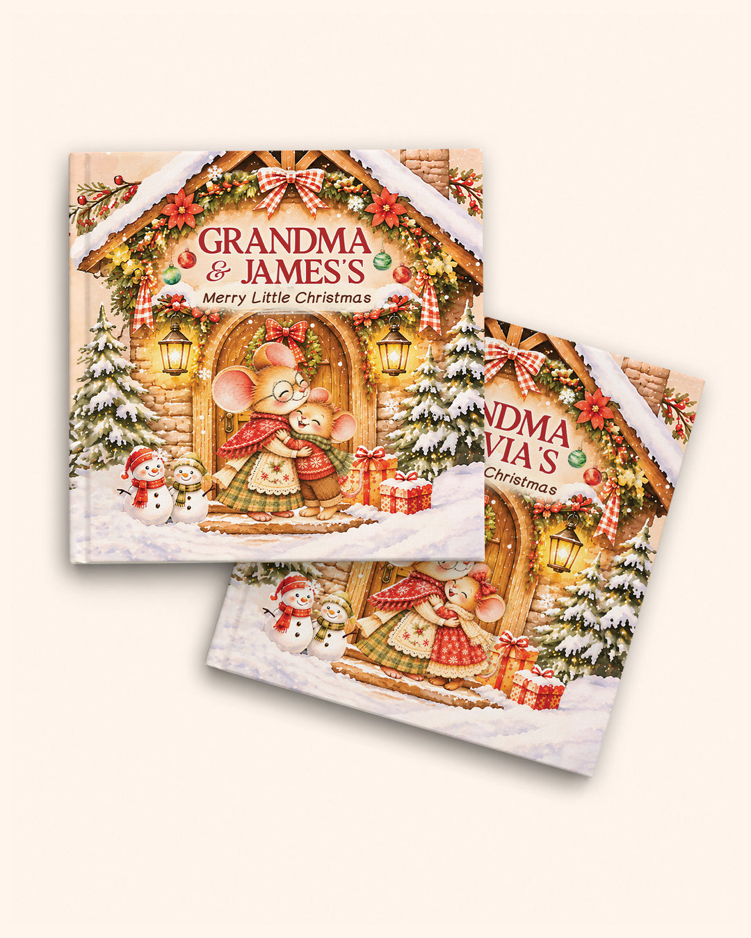 Personalized Grandma & Grandchild Christmas Book
