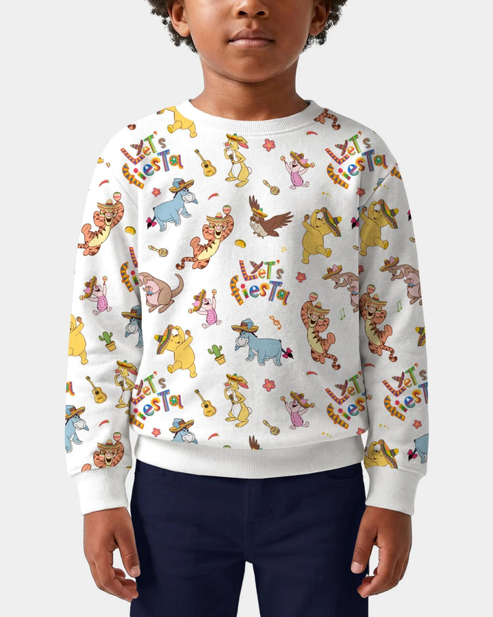 Sudadera de cuello redondo de bambú "Let's Fiesta"