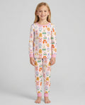 Whimsical Puppy Parade Family Matching Bamboo Two Piece Long Sleeve Pajama Set