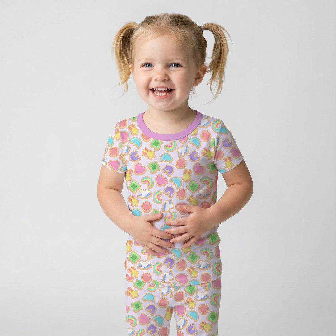 Zweiteiliges, kurzärmliges Pyjama-Set mit Marienkäfern