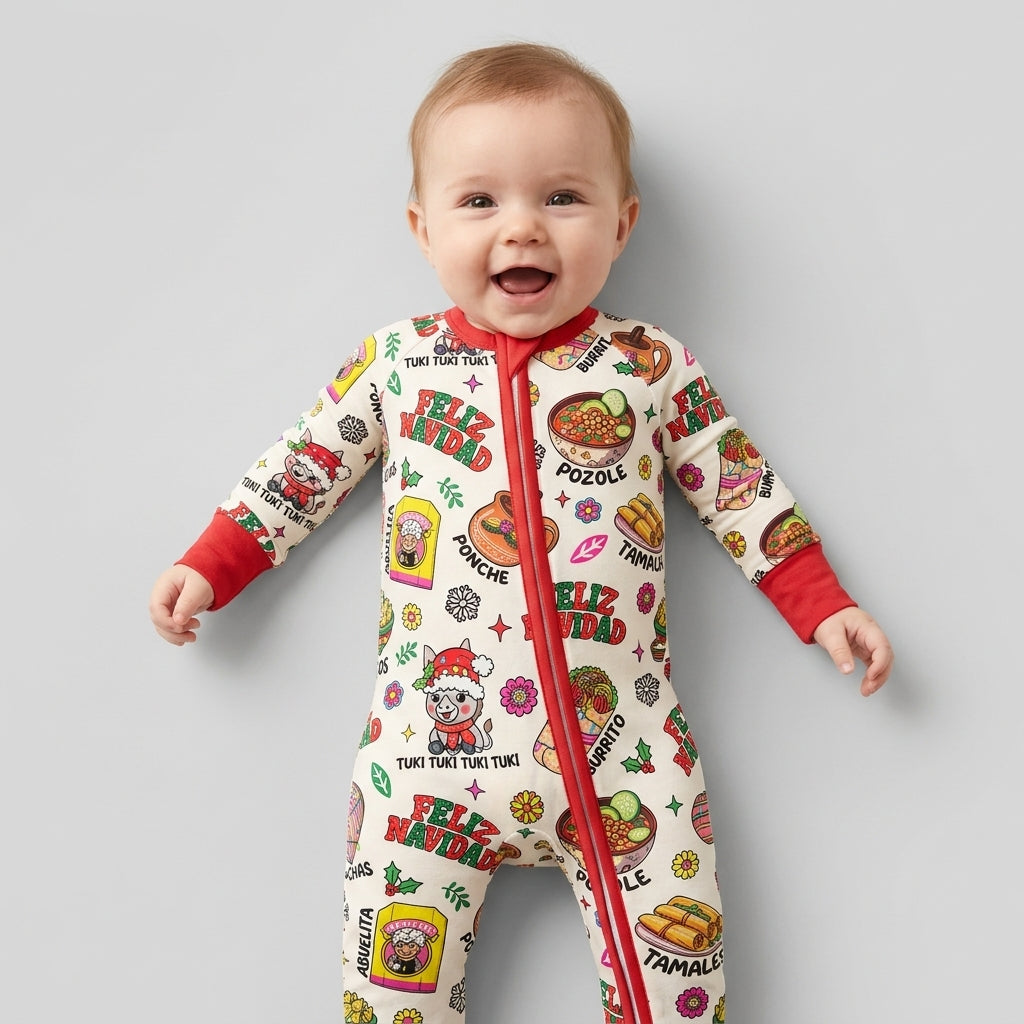 Mexican Christmas Feliz Navidad Bamboo Convertible Zippy
