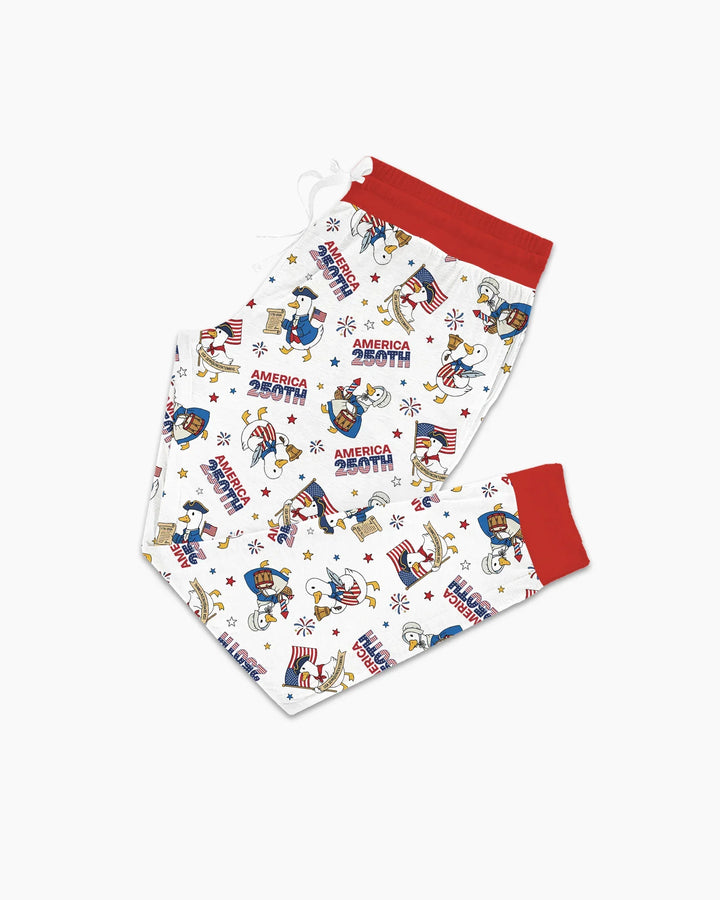 Patriotic Goose Celebrating 250 Years Bamboo Women Pajama Set