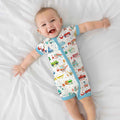 Transportation Alphabet Bamboo Shorty Zippy
