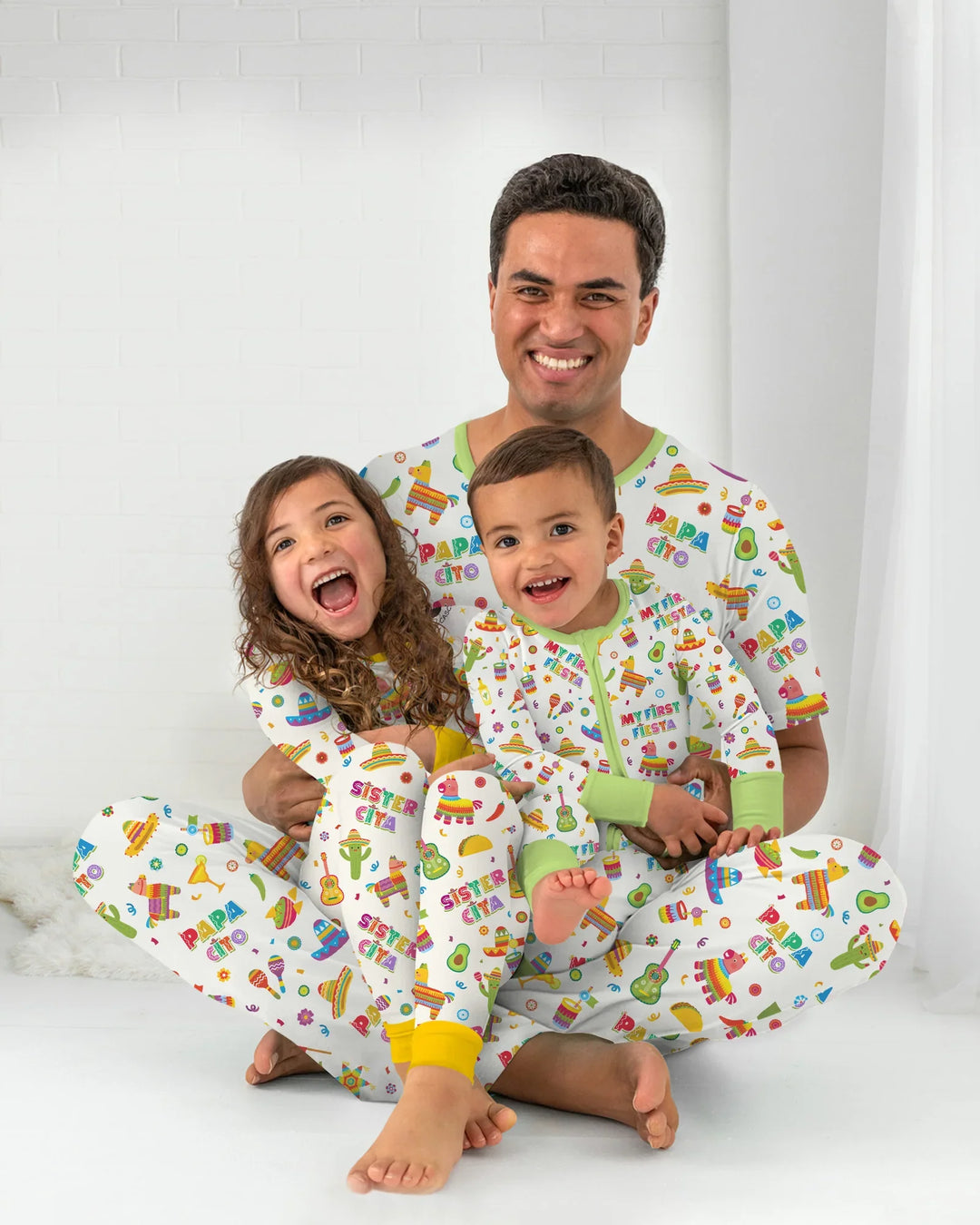 Cinco de Mayo Family Matching Bamboo Two Piece Long Sleeve Pajama Set