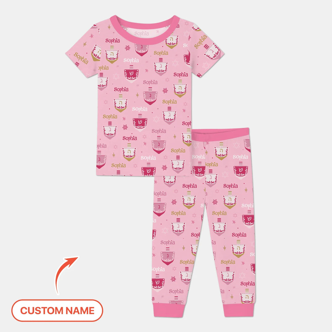 Zweiteiliges, kurzärmliges Pyjama-Set mit Marienkäfern