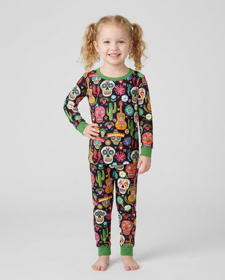 Mi Calaverita Bamboo Two Piece Long Sleeve Pajama Set