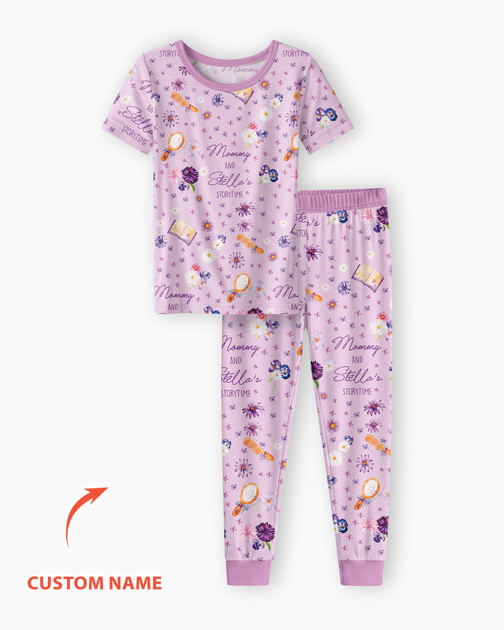 Zweiteiliges, kurzärmliges Pyjama-Set mit Marienkäfern