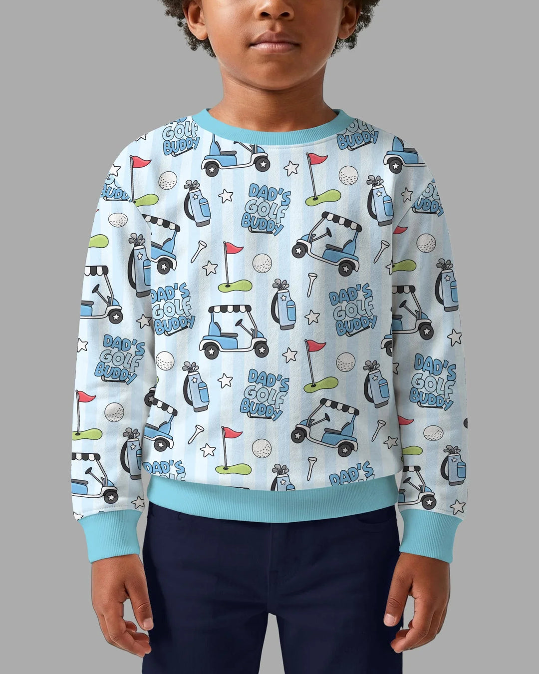 Dad's Golf Buddy Bamboo Crewneck Sweatshirt