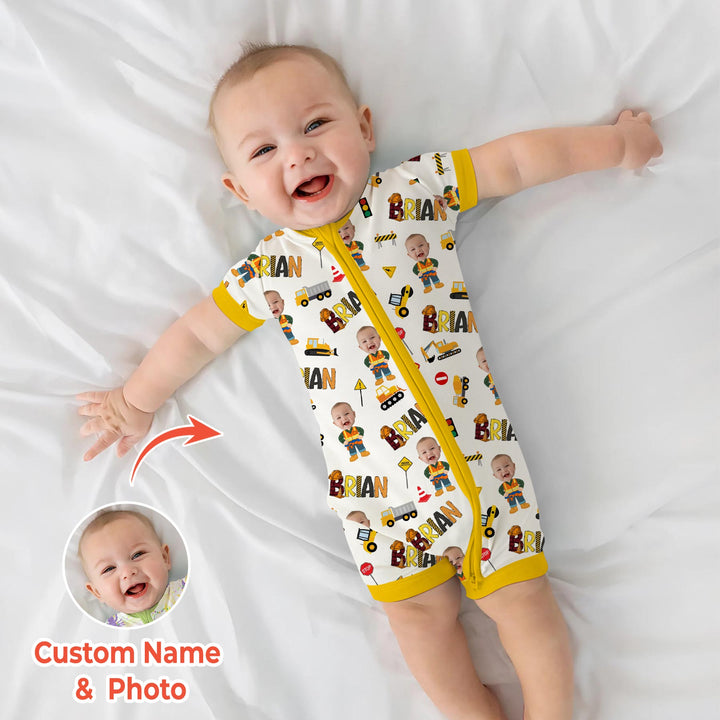 Custom Photo Doodle Little Builder Shorty Zippy