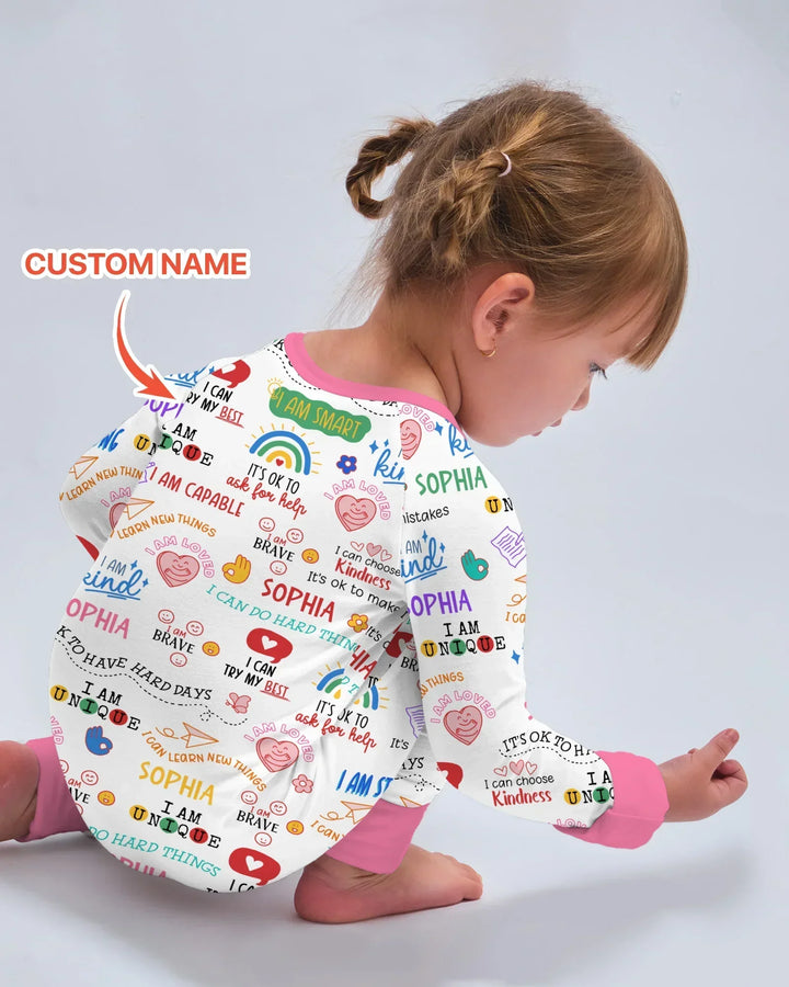 Daily Affirmations Matching Mommy & Baby Bamboo Convertible Zippy