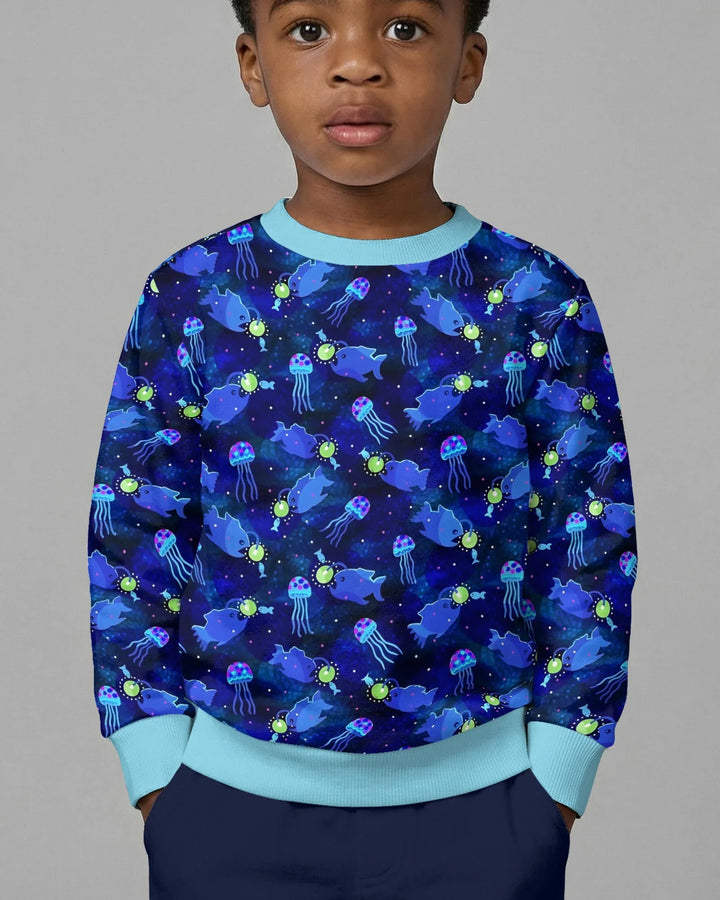 Happy Glow Fish Bamboo Crewneck Sweatshirt
