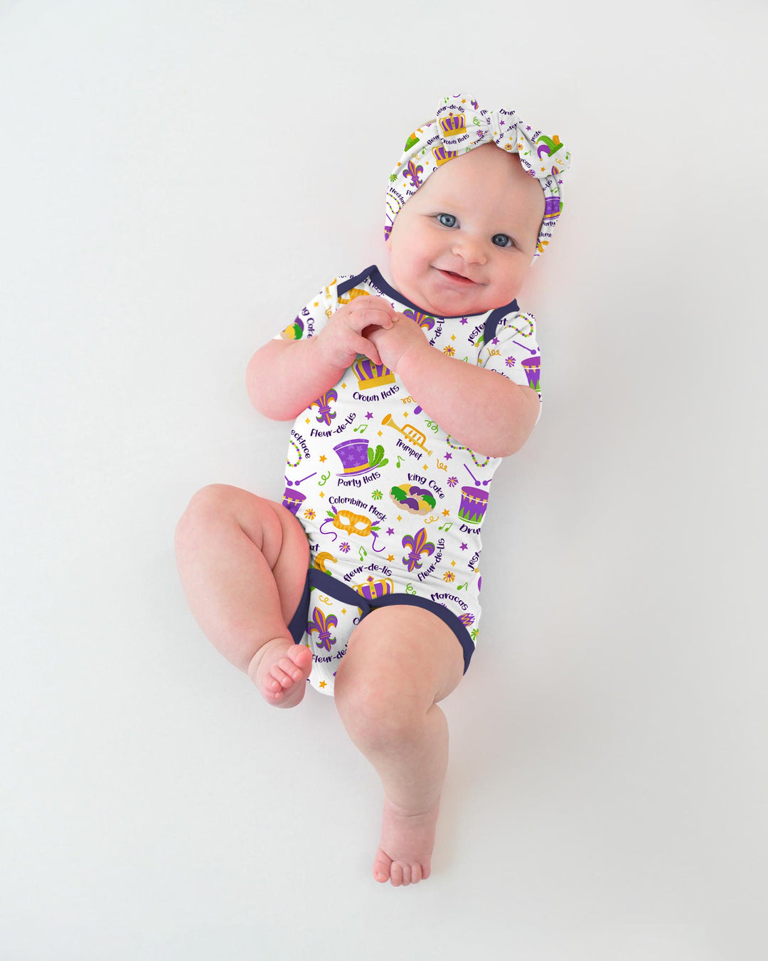 Mardi Gras Family Matching Bodysuit