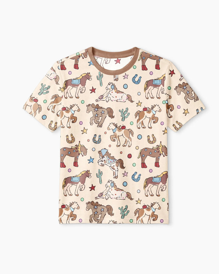 Lil' Buckaroo Bamboo Men Short Sleeve Short Pajama Set