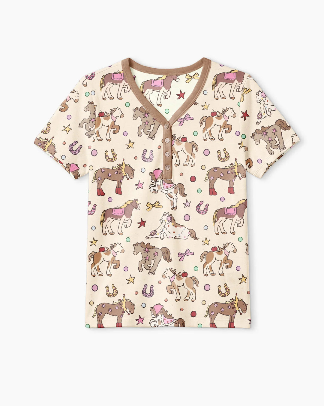 Lil' Buckaroo Bamboo Women Short Sleeve Short Pajama Set