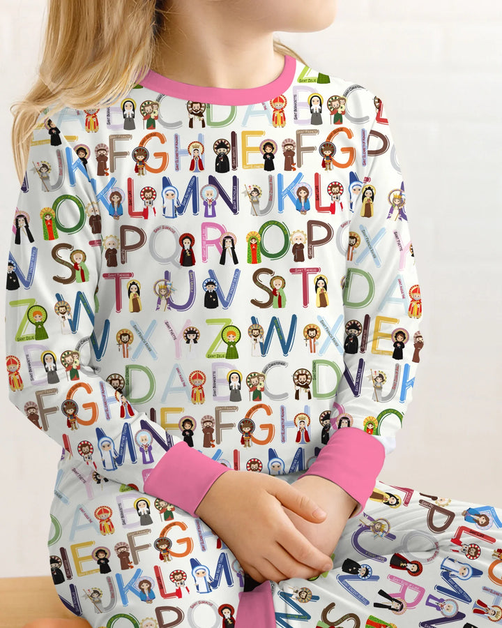 Saint ABCs Bamboo Two Piece Long Sleeve Pajama Set