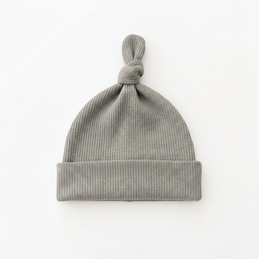 Ribbed Bamboo Knotted Hat