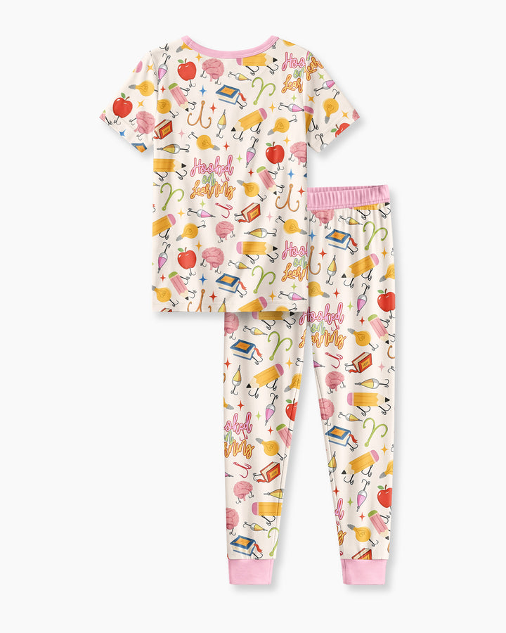 Zweiteiliges, kurzärmliges Pyjama-Set mit Marienkäfern