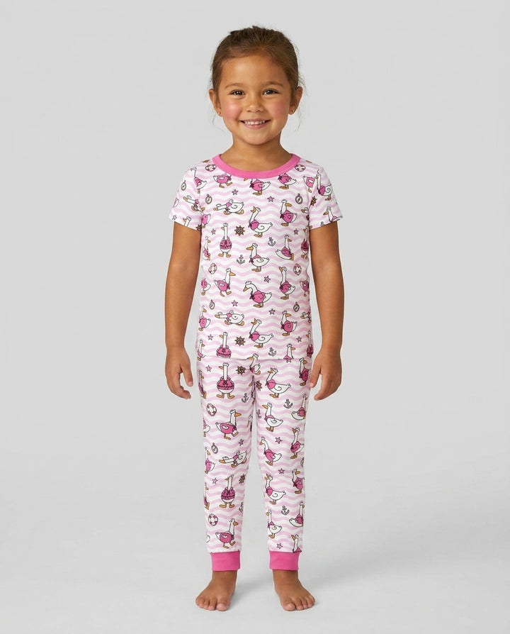Zweiteiliges, kurzärmliges Pyjama-Set mit Marienkäfern