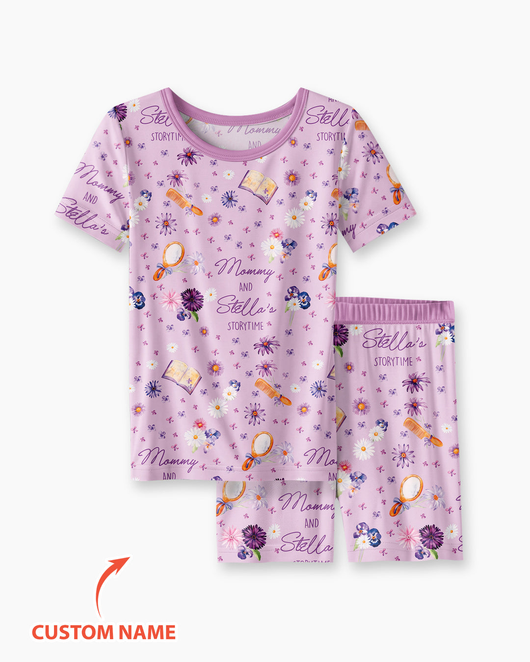 Conjunto de Pijama de Dos Piezas de Bambú con Mangas Cortas y Pantalones Cortos