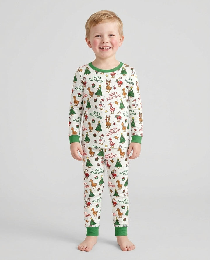 Just A Jolly Goose Bamboo Two Piece Long Sleeve Pajama Set