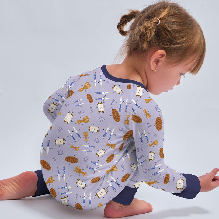 Shabbat Shalom Family Matching Convertible Zippy