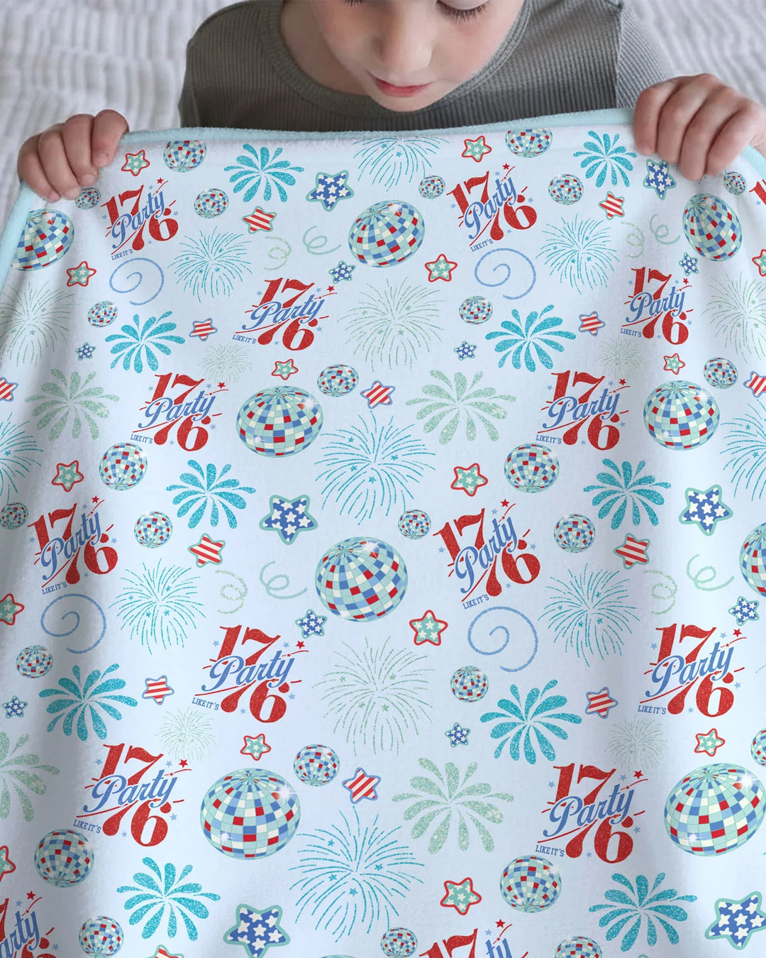 Land Of Free Family Matching Bamboo Blanket