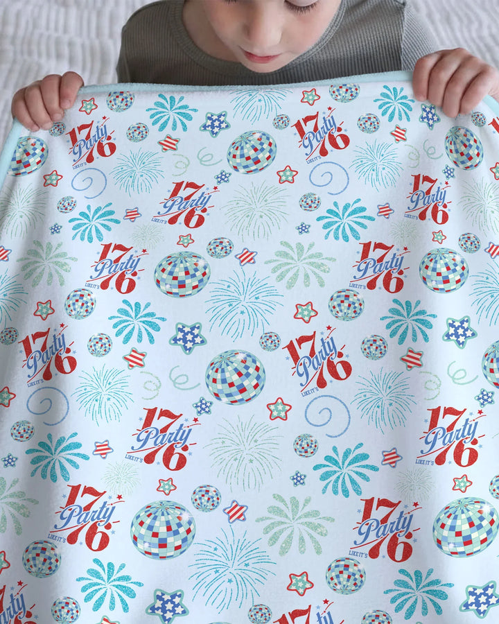 Land Of Free Family Matching Bamboo Blanket