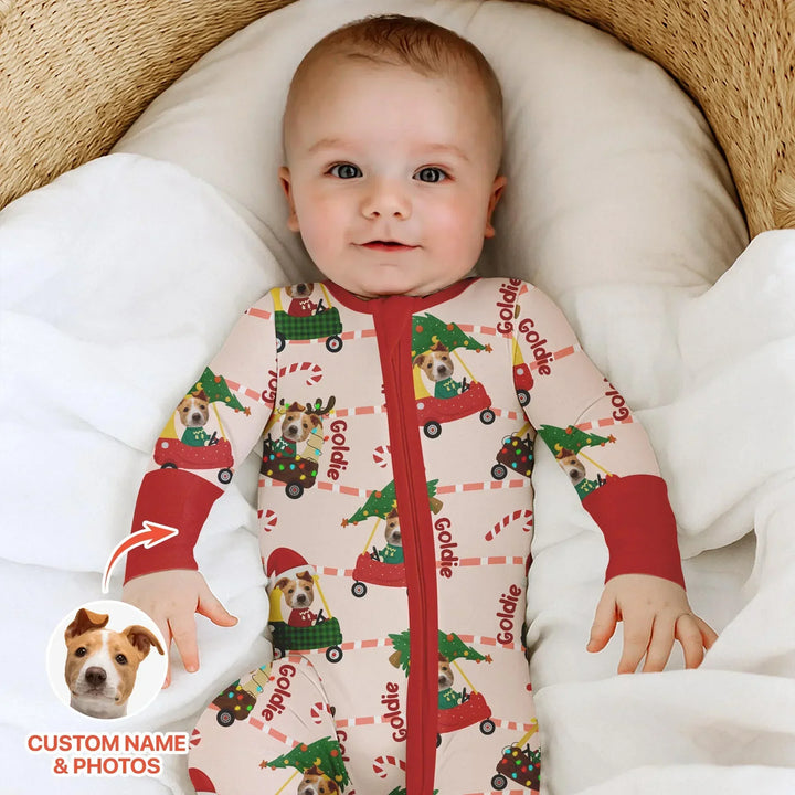 Gerippte Babykleidung mit individuellem Foto - Weich &amp; Skizzenhaft