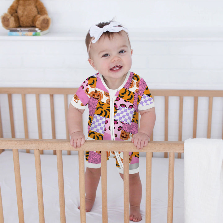 Halloween Patchwork Shorty Zippy