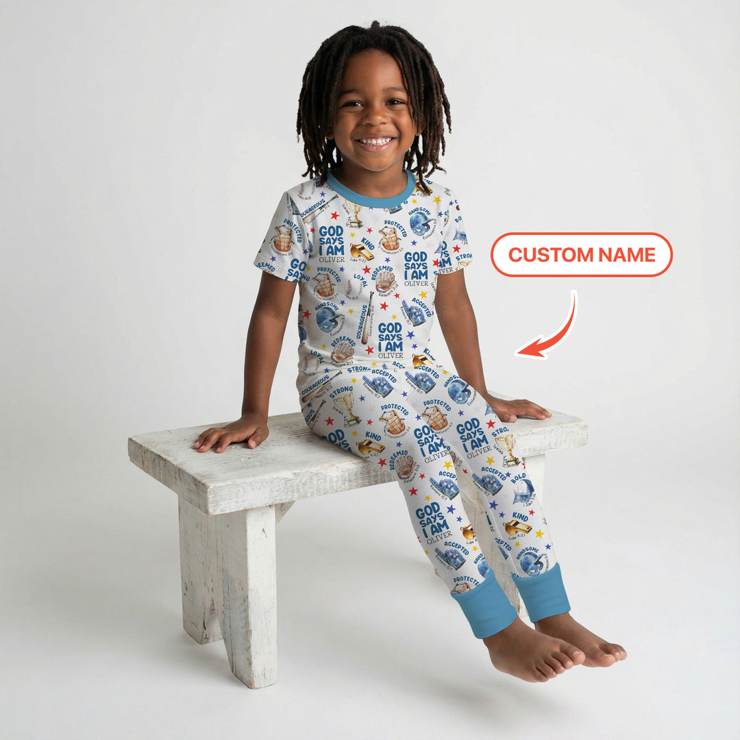 Zweiteiliges, kurzärmliges Pyjama-Set mit Marienkäfern