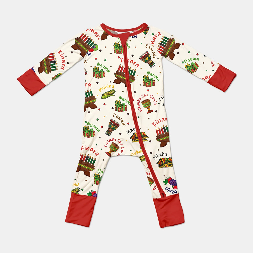 Happy Kwanzaa Family Matching Convertible Zippy