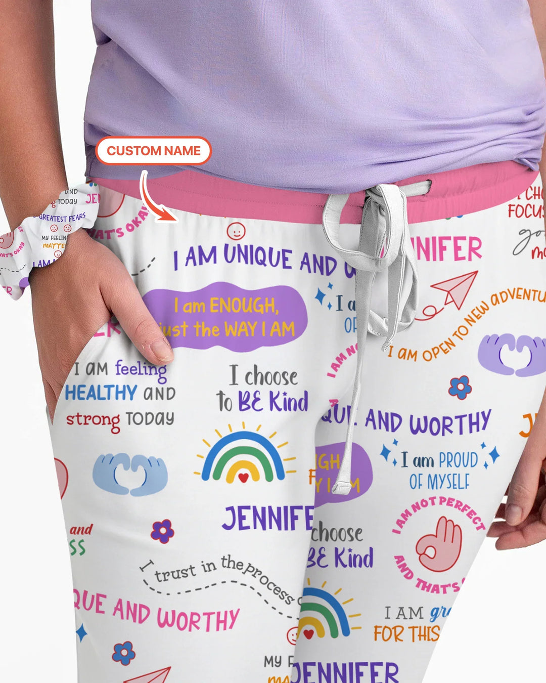 Daily Affirmations Matching Mommy & Baby Bamboo Women Pajama Set