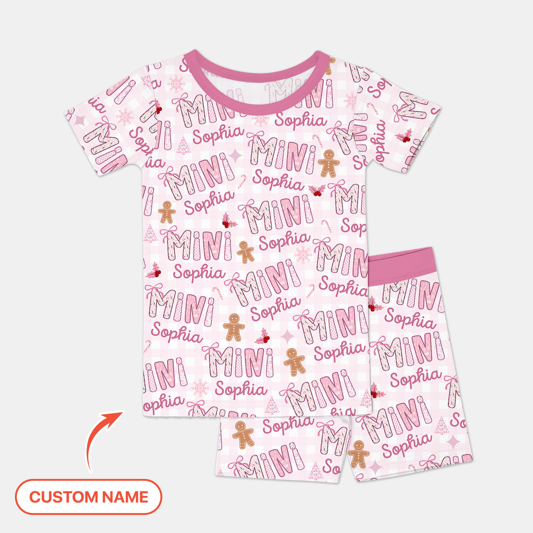 Zweiteiliges Pyjama-Set mit kurzen Ärmeln und Shorts im Sommer-Design