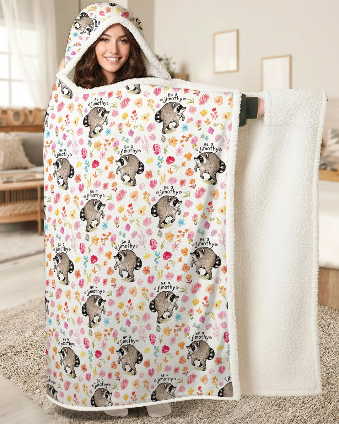 Be A Jimothy Family Matching Bamboo Wearable Hooded Blanket