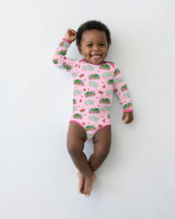 Watermelon Turtle Family Matching Bamboo Bodysuit