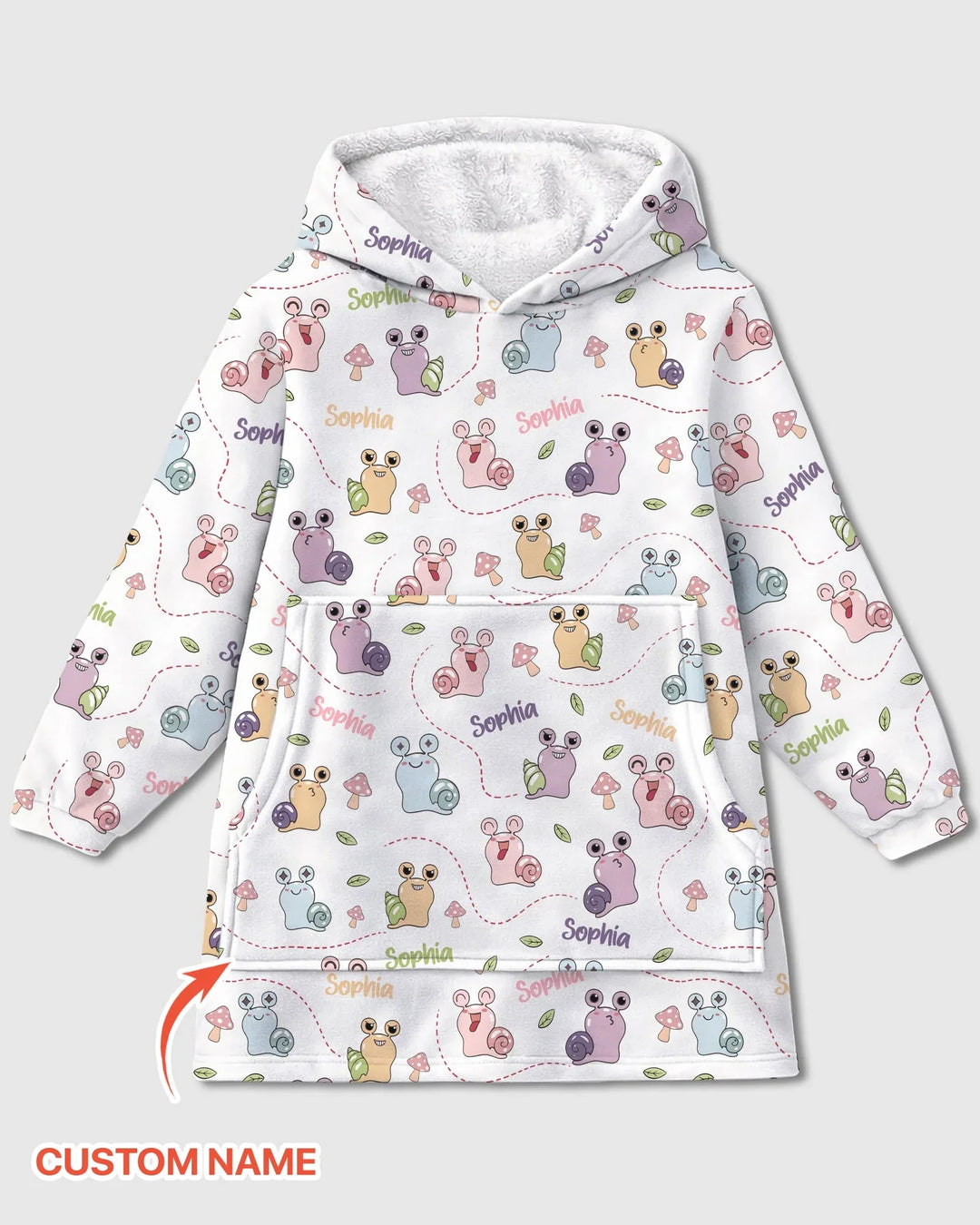 Manta con Capucha de Bambú "¡Lo logré!" con Nombre Personalizado