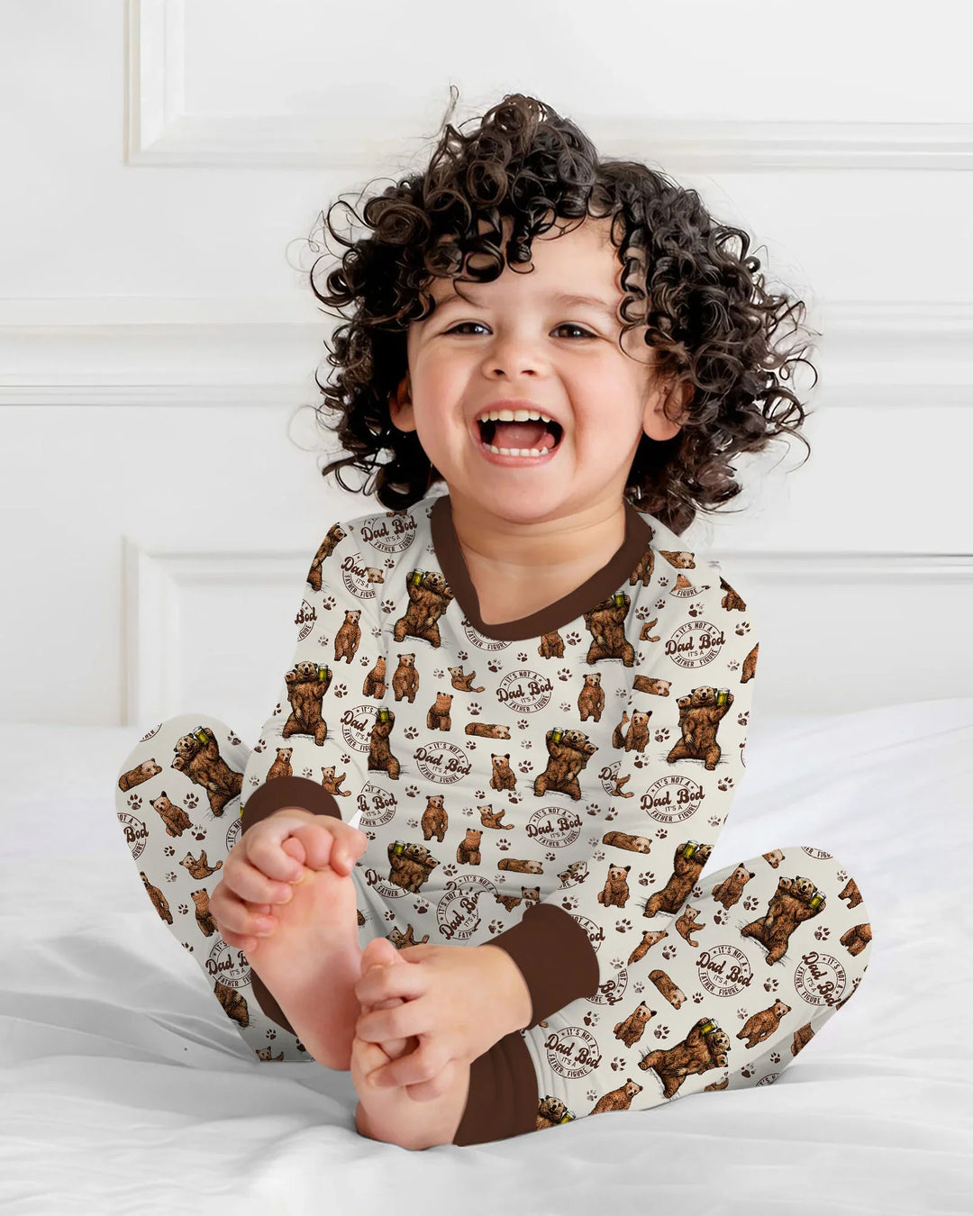 Daddy Bear It's Not A Dad Bod Bamboo Two Piece Long Sleeve Pajama Set