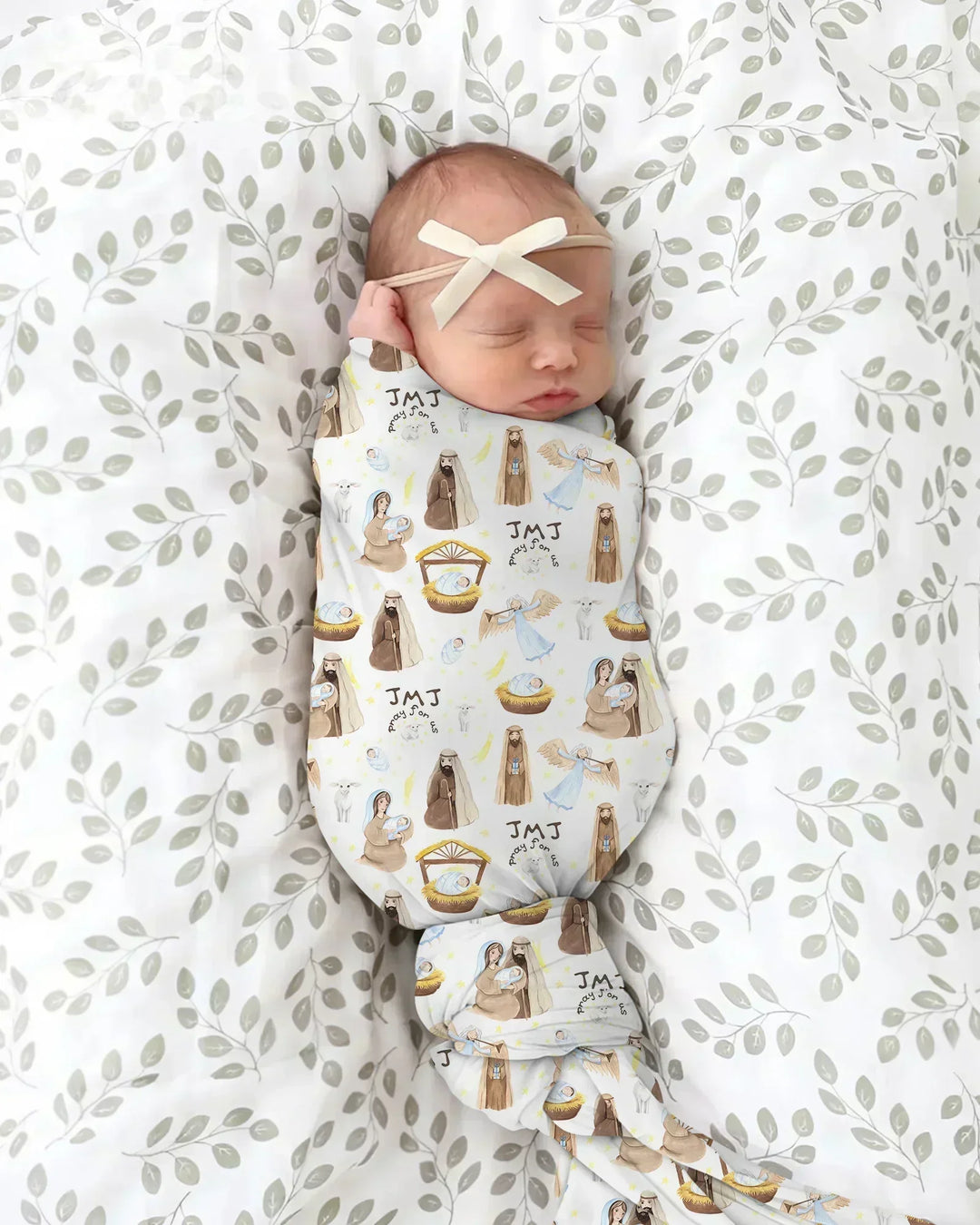 Holy Family swaddle blanket