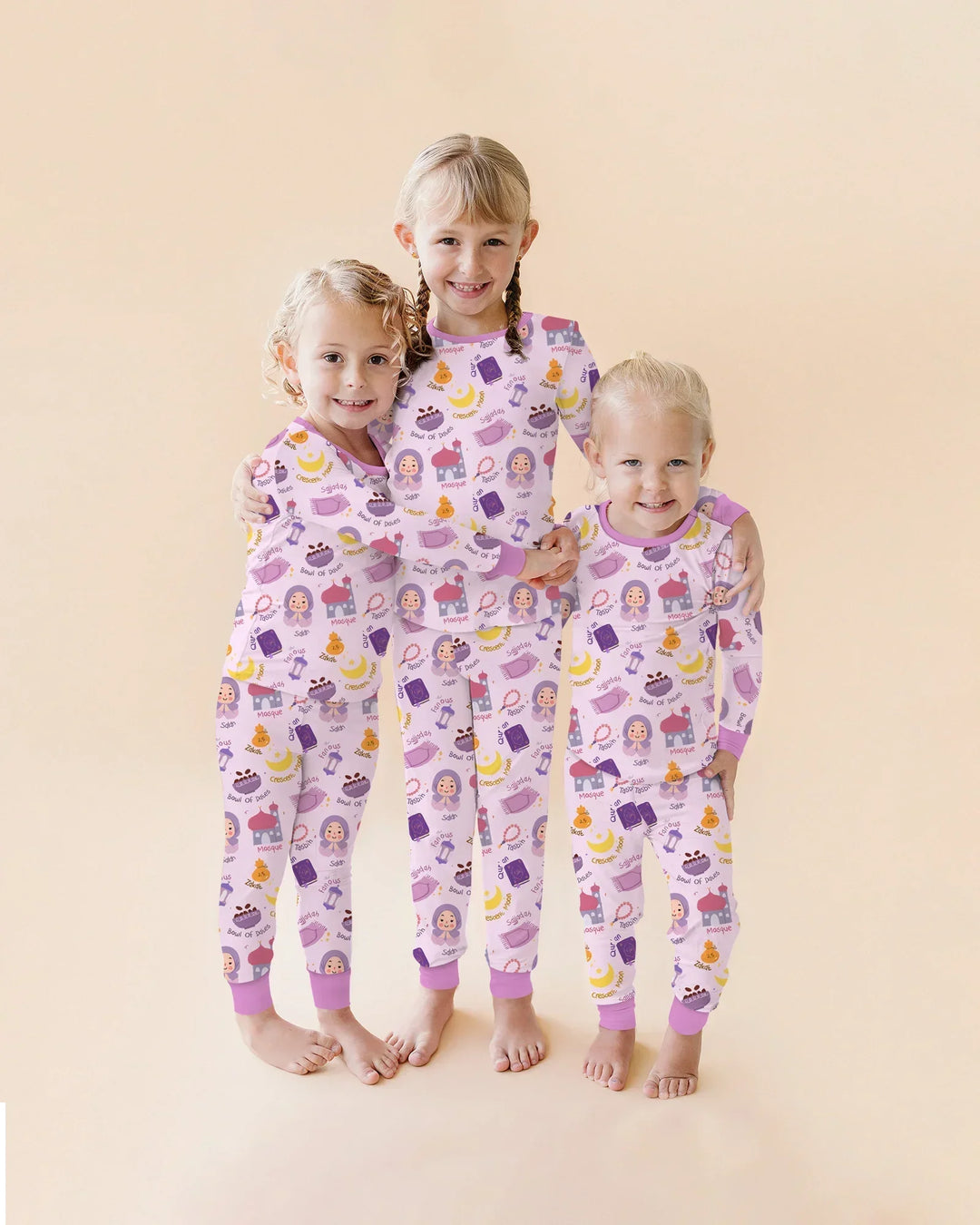 Happy Ramadhan Two Piece Long Sleeve Pajama Set
