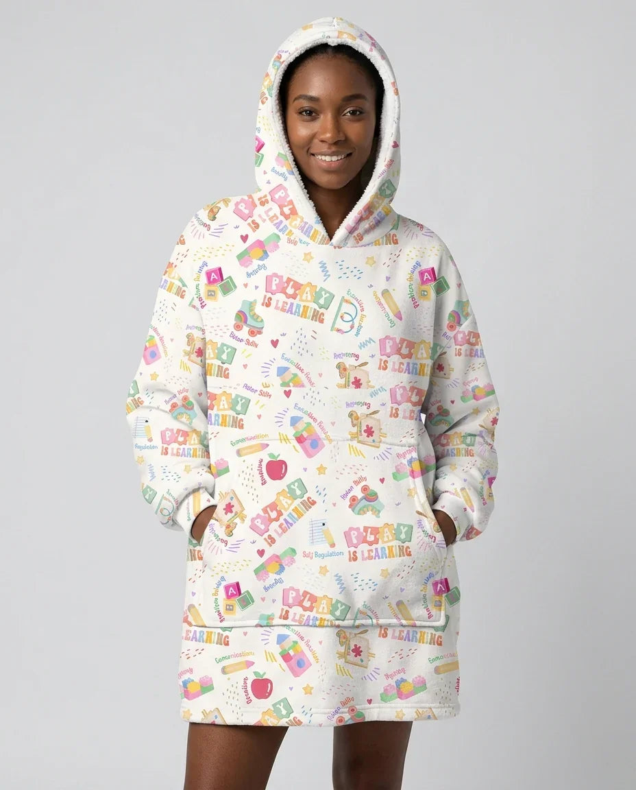 Play and Learn Bamboo Blanket Hoodie