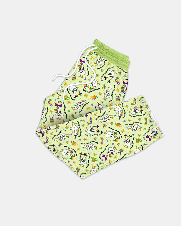 Mardi Gras Silly Goose Men's Pajama Set
